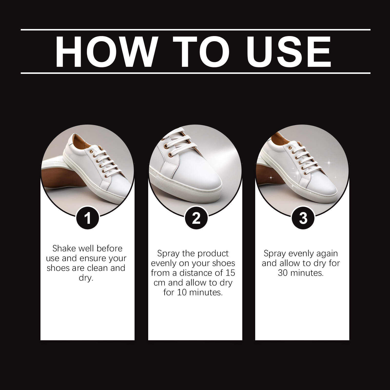 Shoe Waterproof Protector Spra - đánh giá và giá White Sneaker Care Kit