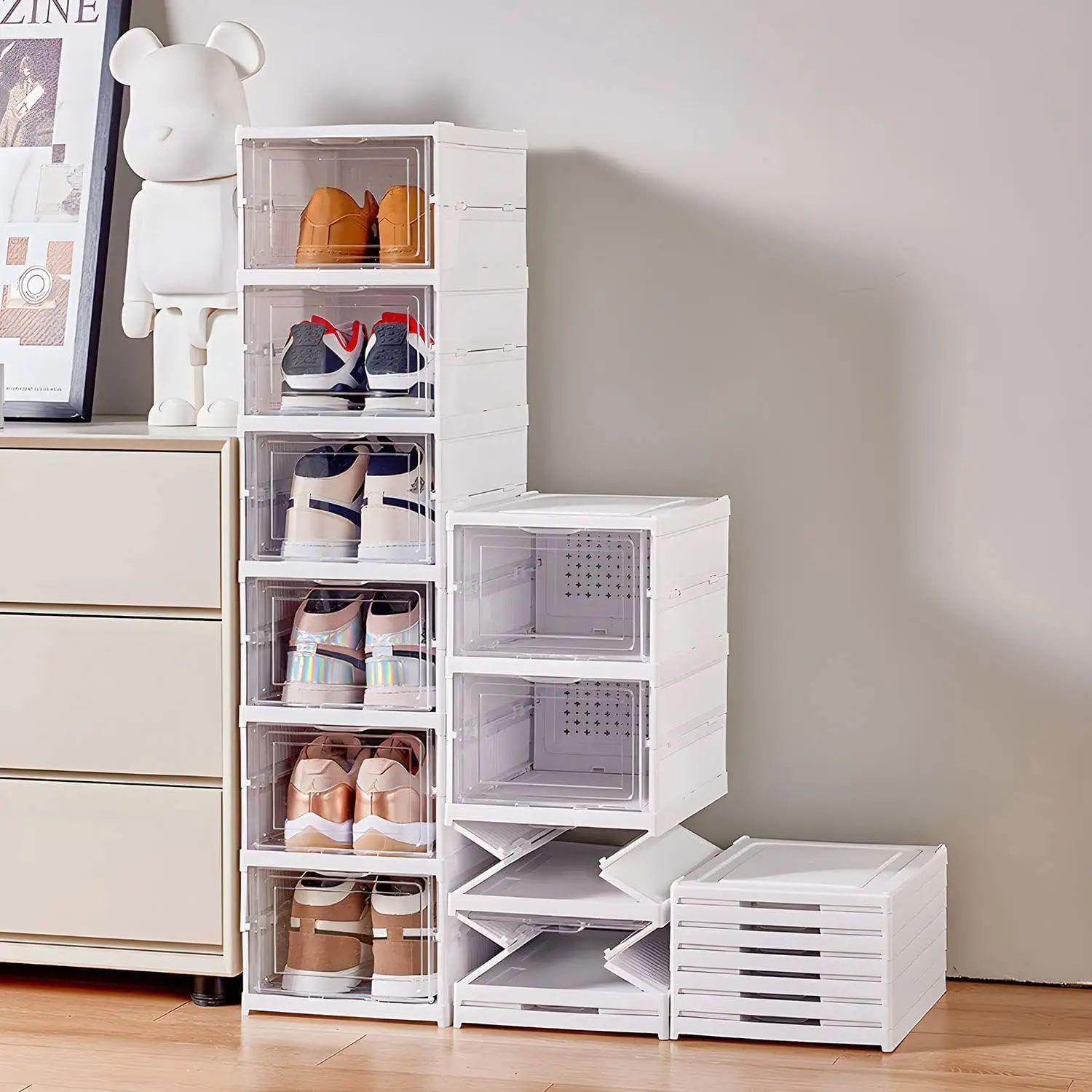 3/6 Layers Foldable Shoes Stor - đánh giá và giá Sneaker Case
