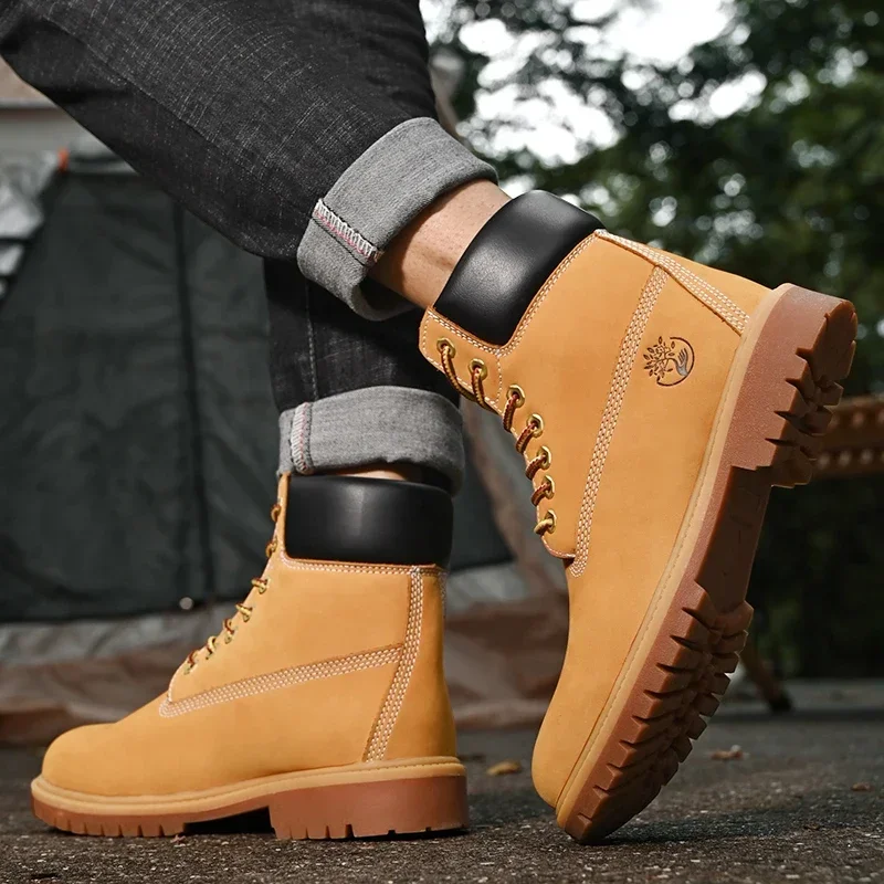 Boots Men High Top Boots High  - đánh giá và giá Leather Sneaker Care Kit
