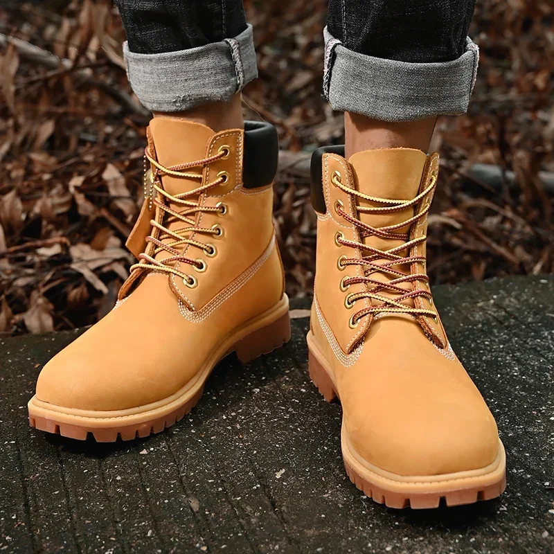 Boots Men High Top Boots High  - đánh giá và giá Leather Sneaker Care Kit